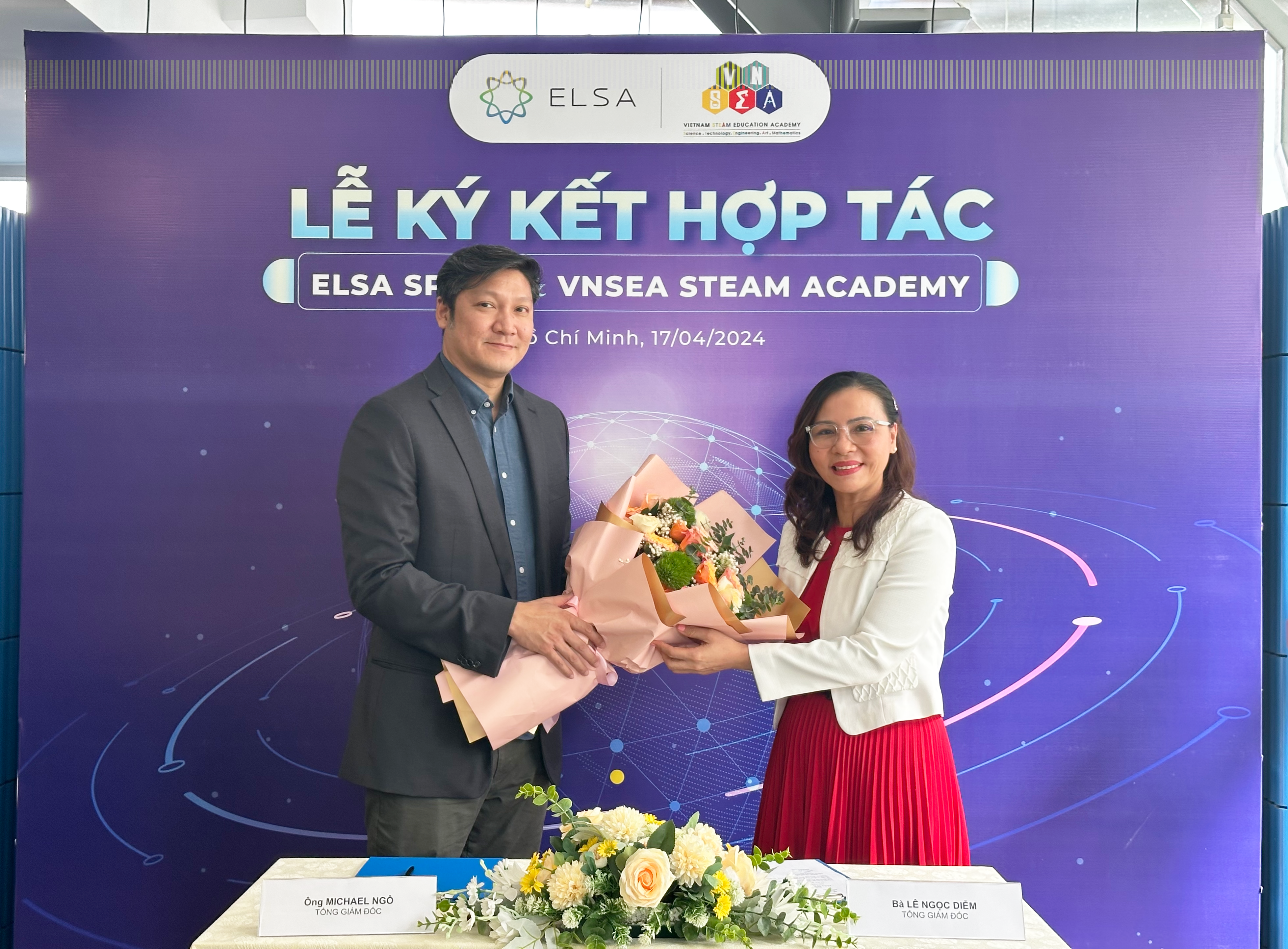 VNSEA STEAM Academy và ELSA đã hoàn thành ký kết hợp tác 3 Pick4