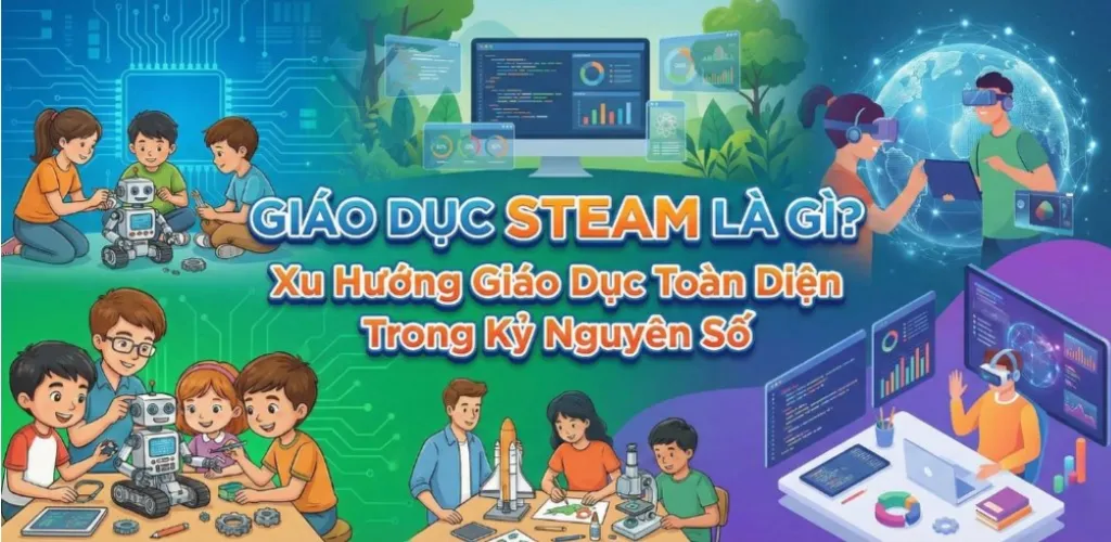 Giáo Dục STEAM Là Gì? Xu Hướng Giáo Dục Toàn Diện Năm 2026 1 Giáo Dục STEAM Là Gì Xu Hướng Giáo Dục Toàn Diện Trong Kỷ Nguyên Số