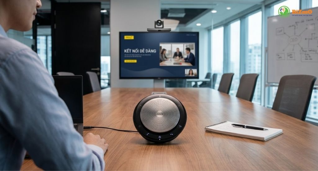 Yealink UVC85 + Jabra Speak 750 MS – Combo Camera 4K & Loa Hội Nghị Chính Hãng 2026 3 giải pháp hội nghị truyền hình chuyên nghiệp (3)