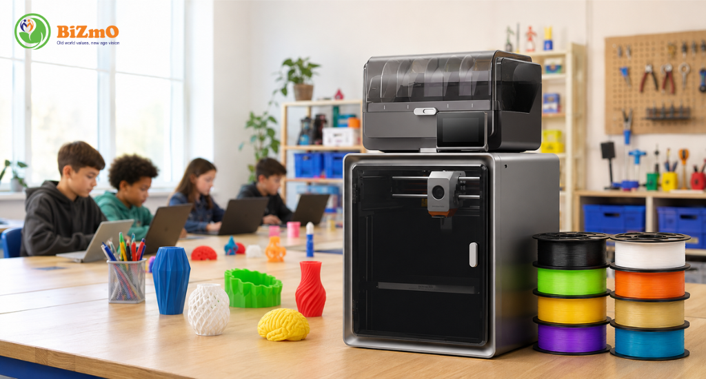 Máy in 3D giáo dục: Thiết bị cần thiết cho Makerspace trường học 9 Máy in 3D giáo dục Anycubic Kobra S1 Combo cho phòng STEM, Makerspace và hoạt động học tập sáng tạo trong trường học.