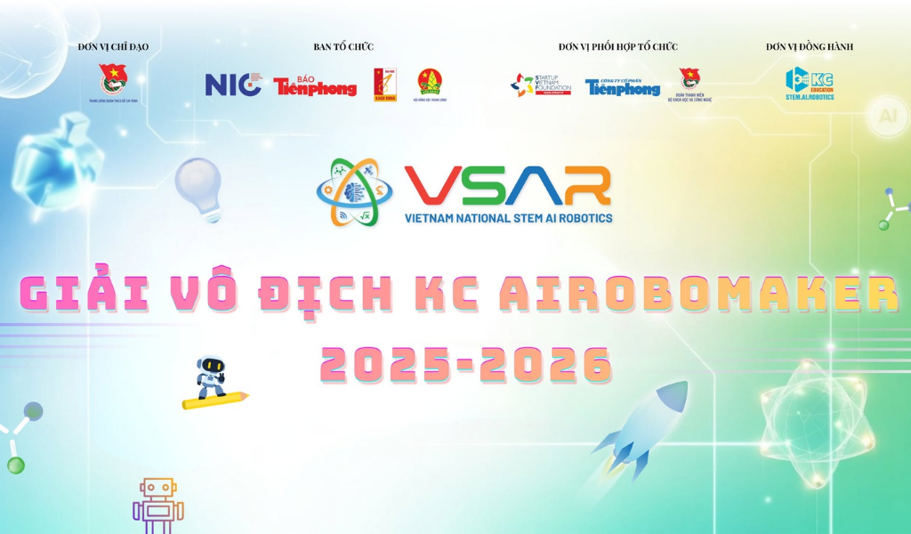 Giải Vô địch Quốc gia STEM, AI và Robotics 2025–2026 3 Giải đấu robot VSAR 2026 chính thức khởi động, hứa hẹn là sân chơi công nghệ bùng nổ nhất năm học. (Nguồn ảnh: Ban tổ chức VSAR)